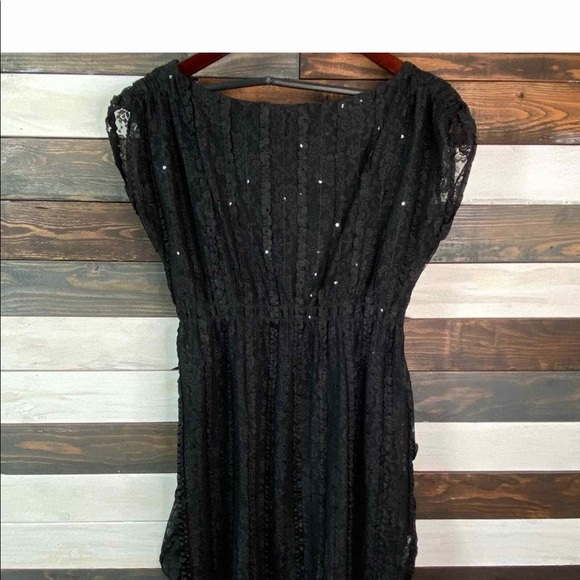 Style & Co. Dresses & Skirts - 🎉 4 for $20🎉 Style and co. Black lace dress with ruffles